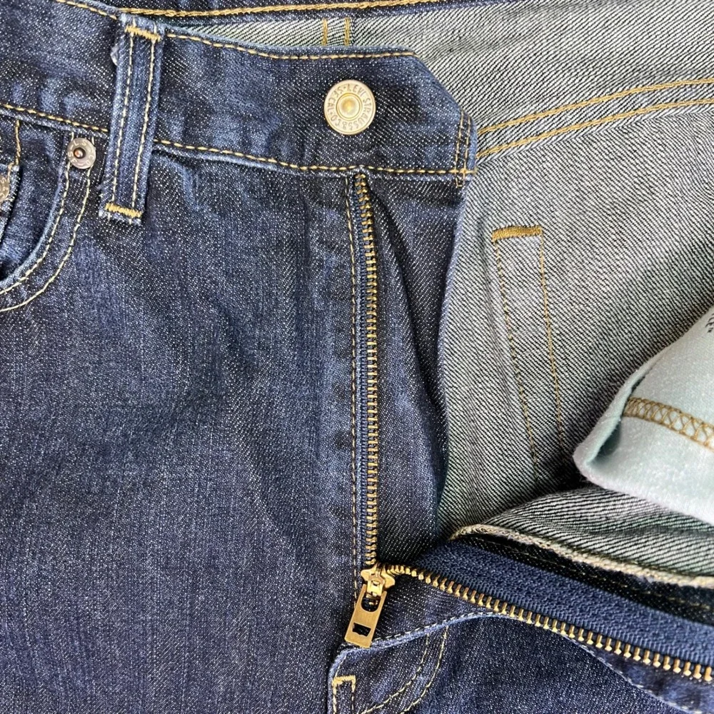 Levis 514 Jeans Mens 37x31 Dark Wash Blue Classic Casual Straight Denim Tag36x32